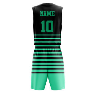 Maillot de basket-ball personnalisé avec logo brodé, motif uni, nom d'équipe personnalisé, saison printemps, 100% polyester, tailles adultes unisexes - Product Image 2
