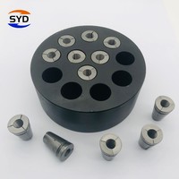 Cône d'ancrage post-tendu en acier allié avec chevilles à tête ronde, finition noire, capacité 1860Mpa pour applications en béton