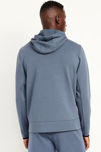 Sweat-shirt à capuche bleu pour homme, manches raglan, couleur unie, pull décontracté, respirant, en molleton français, coupe classique, pour l'automne - Product Image 2