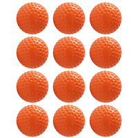 Lot de 12 balles de cricket en caoutchouc PU légères et durables de 9/12 pouces