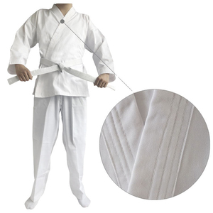 Uniforme de Karate Blanco de Alta Calidad, 100% Algodón, Logotipo Personalizado en la Parte Delantera, Cómodo para Entrenamiento, OEM, Todas las Tallas, para Artes Marciales - Product Image 1