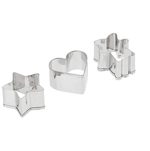 Ensemble de découpoirs à biscuits en forme de cœur en acier inoxydable 304, élégants et de qualité supérieure, pour la cuisine et la pâtisserie à domicile, outils de cuisson en métal, outils pour gâteaux, best-seller - Product Image 1