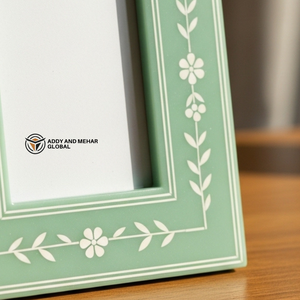 Artisanal Floral Inlay <b>Picture</b> wood <b>Frame</b> High-End Handicraft Decorative <b>Frame</b> <b>for</b> Modern Interior Styling Home Decor <b>Frames</b> - Product Image 3