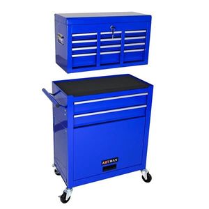 BLUE 8-Drawer Rolling Tool Chest with Wheels High Capacity Tool Storage Cabinet - Product Image 5