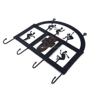 Colgante de pared de baile Tribal antiguo único, hierro negro puro, hecho a mano para decoración de hogar y oficina, tradicional para sala de estar y dormitorio - Product Image 6