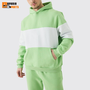 100% Cotton Material Made Streetwear Tracksuits For Men Contrast Colors Gym Fitness <b>Tech</b> Fleece Training Men Hoodie & Sweatpants - Product Image 2