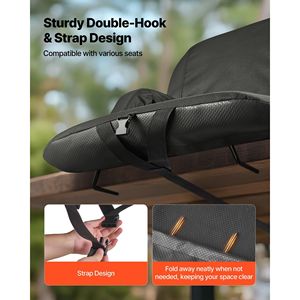 Sedia da Stadio Regolabile a 6 Angolazioni con Cuscino da 2,75 Pollici, Supporto per la Schiena e Braccioli, Poltrona Larga per Gradinate - Product Image 6