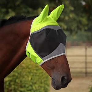 2026 Best Design UV Protection <b>Fly</b> <b>Mask</b> Comfortable Horse <b>Fly</b> <b>Mask</b> With Ears Breathable Elasticity <b>Fly</b> <b>Mask</b> With Mesh Eye Covers - Product Image 2