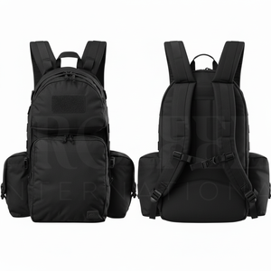 Sac à dos robuste personnalisé 45L, imperméable, pour voyage en plein air, avec plusieurs poches intérieures zippées et compartiments latéraux pour ordinateur portable - Product Image 3