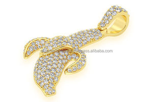 Collar con Colgante de Plata 925 Chapado en Oro, Diseño de Moda, Personalizado, con Forma de Piel de Plátano, Serie de Frutas con Piedras Naturales, para Niños - Product Image 2
