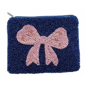 Porte-monnaie en tissu fait main avec nœud multicolore, fermeture éclair supérieure, durable, petite pochette pour économies, pour ranger les pièces de monnaie, les clés et l'argent liquide - Product Image 5