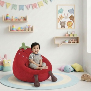 Sillón Puff Moderno de Espuma Triturada para Niños, Sofá Plegable Ecológico para Sala de Estar y Dormitorio, Uso para Mayores de 2 Años - Product Image 1