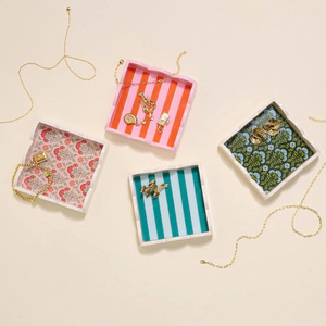 Charming Mini Blue Lacquer Tray Decorative Serving Tray For Table <b>Display</b> And Home Decoration - Product Image 5