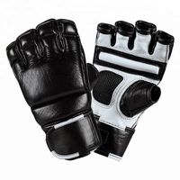 Gants de MMA en cuir synthétique personnalisés pour adultes, demi-doigts, pour grappling et boxe, imprimé serpent venimeux, pour entraînement de Muay Thai