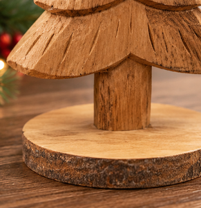 Décoration de table de Noël en bois naturel, faite à la main, écologique, 3 tailles, style rustique, pour usage intérieur - Product Image 3