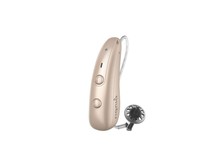 Aide auditive numérique rechargeable RIC Pure Charge and Go BCT 3IX, 32 canaux, pour seniors, gestion du bruit Bluetooth, bleu