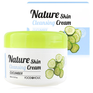 FOODAHOLIC 300ml Cosmético coreano Naturaleza Piel Pepino Crema limpiadora Limpiador facial - Product Image 2