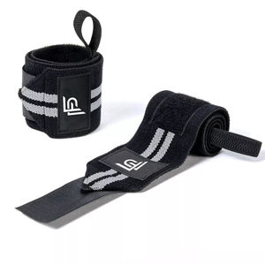 Muñequeras de Alta Calidad con Doble Línea Azul, Soporte Premium para Levantamiento de Pesas, Muñequeras Elásticas Ajustables para Powerlifting - Product Image 5