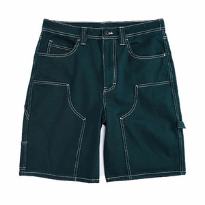 Pantalones Cortos Bermuda para Hombre, Cintura Media, Color Sólido, Material de Lona, Cintura Elástica, Estilo Casual, con Bolsillos, Diseño Transpirable - Product Image 4