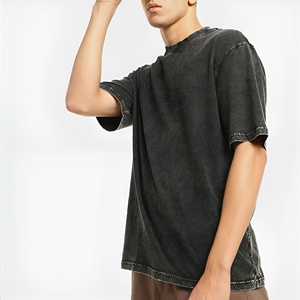 Camiseta de Algodón de Alta Calidad para Hombre, Ajuste Cómodo, Manga Larga, Estilo sin Cuello, Tejido Transpirable, Venta al Por Mayor - Product Image 1