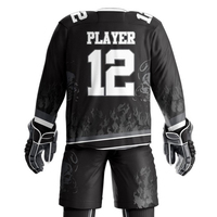 Conjuntos de Uniformes de Hockey sobre Hielo Impresos con Diseño Personalizado, Logotipo Personalizado, Talla Personalizada, 100% Poliéster, Ecológicos, Transpirables, en Stock