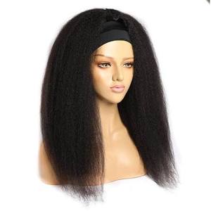 Premium Full Volume Soft Touch Brazilian Remy Hair Weave Headband <b>Wig</b> Comfortable Stretch <b>Band</b> Lightweight Design Double Drawn - Product Image 3