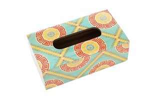 Boîte à mouchoirs en bois de luxe imprimée et distributeur de serviettes, design personnalisé, durable pour la maison, l'hôtel, organisateur de cuisine moderne, décoration - Product Image 4