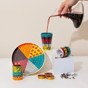 Nuevo Juego de Havdalah de Cuatro Piezas Hecho a Mano con Certificación CE, Aleación de Aluminio, Esmalte Colorido, Serie Premium, Modelo Judío Antiguo - Product Image 3