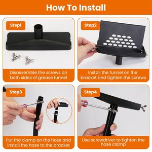 Raccoglitore di Grasso per Griglia Blackstone 39.76IN, Imbuto di Drenaggio Posteriore Resistente al Calore in Acciaio Inox per Griglie da Campeggio - Product Image 5