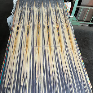 Placage de cyprès japonais Hinoki IRODORITAI noir teinté haute pression breveté, design japonais, texture lisse, coupé en tranches, 2000 mm - Product Image 6