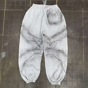 Pantalones Deportivos Vintage de Lona Ecológica para Hombre/Mujer, Cintura Elástica de Alta Elasticidad, con Capucha, Estilo Holgado, para Primavera - Product Image 2