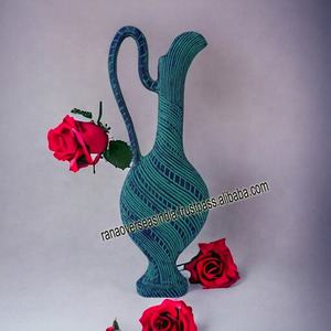 Statue de Surahi murale en aluminium métallique, moderne et simple, décoration murale de sculpture de Surahi à prix abordable auprès du grossiste - Product Image 3