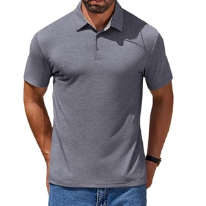 Camiseta Polo Informal de Verano, Estilo Simple, Manga Corta, Lisa, 100% Poliéster y Algodón, para Fitness, Running, Gimnasio, para Hombre, 2027 - Product Image 4