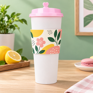 Manchons de tasse à café en papier kraft biodégradable et compostable, personnalisables, pour boissons chaudes, écologiques, ondulés, en gros - Product Image 2