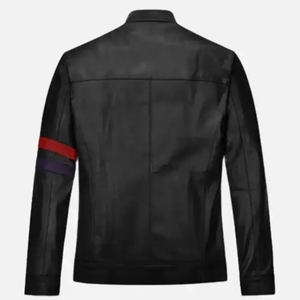 Custom Men's <b>Retro</b> Winter Biker <b>Jacket</b> Vintage Wash Genuine Calf Skin <b>Leather</b> Oversized Slim Fit Lapel Collar Autumn Season - Product Image 2