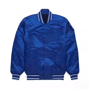 Veste universitaire pour hommes Bomber en satin original Veste en polyester et soie 2025 Nouveaux modèles - Product Image 1