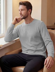 Men Insulated Thermal Base Layer Shirt Lightweight Winter <b>Undershirt</b> Bulk Order - Product Image 4