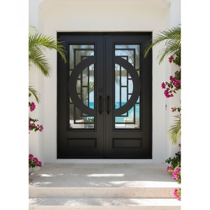 Royal Luxury Modern Steel Entry Gate with Security Anti-theft Water Resistant Manual <b>Swing</b> Design - Product Image 6