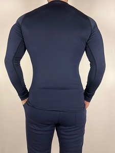 Custom Wholesale Mens <b>Compression</b> Long Sleeve Workout <b>Shirt</b> Quick Dry Moisture Wicking Athletic Top for Gym Training & Running - Product Image 3