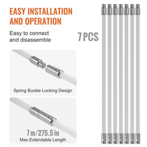 Kit de Limpieza de Chimeneas de 23 Pies, 7 Varillas Flexibles de Nailon Reforzado, Ergonómico, Limpieza de Chimeneas de 360 Grados, Accesorios para Chimeneas - Product Image 4