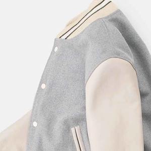 Dernière Collection : Blouson Bomber en Cuir d'Hiver avec Broderie Chenille et Lettres en Laine – Style Universitaire et Baseball - Product Image 4