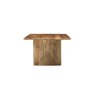 Modern Minimalist Solid Teak Wood <b>Coffee</b> <b>Table</b> Rectangular Natural Grain Wooden <b>Coffee</b> <b>Table</b> with Thick Panel <b>Legs</b> - Product Image 2