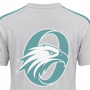 Maillot de sport gris clair turquoise à manches courtes pour équipe, haut d'uniforme athlétique, tenue de compétition et d'entraînement - Product Image 5