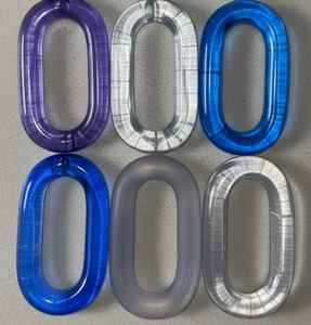 Chaînes murales décoratives en résine époxy transparente colorées et grandes, pour projets DIY, rideau de séparation de pièce ange personnalisé - Product Image 5