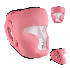Protège-tête de boxe PROFIT SPORTS en PU rose, durable, avec visière de protection, réglable, équipement d'entraînement toutes saisons - Product Image 4