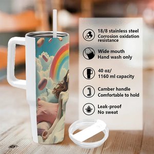 Custom <b>Insulated</b> <b>Cup</b> 40oz Stainless Steel Tumbler For Music Festival Concert Merchandise - Product Image 5