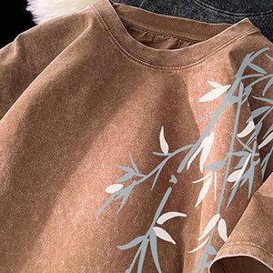 T-shirt Homme Oversize 100% Coton Imprimé Personnalisé de Haute Qualité - Tissu Éponge Écologique 300g Style Urbain Vente en Gros - Product Image 6