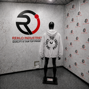 เสื้อฮู้ดดี้สตรีทแวร์สีเทาขนาดใหญ่พิเศษ ผ้าฝ้ายเฟรนช์เทอร์รี่ 100% ลายปักพิมพ์ดีไซน์เก๋ๆ สวมใส่สบายๆ สำหรับฤดูหนาว - Product Image 4