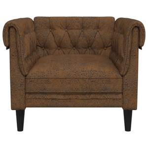 Canapé Chesterfield marron pour salon - Product Image 4