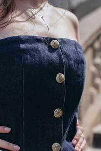 Gilet en jean vintage sans manches pour femme, coupe ajustée, col simple, style décontracté, streetwear d'été, vêtement d'extérieur, le plus vendu - Product Image 5